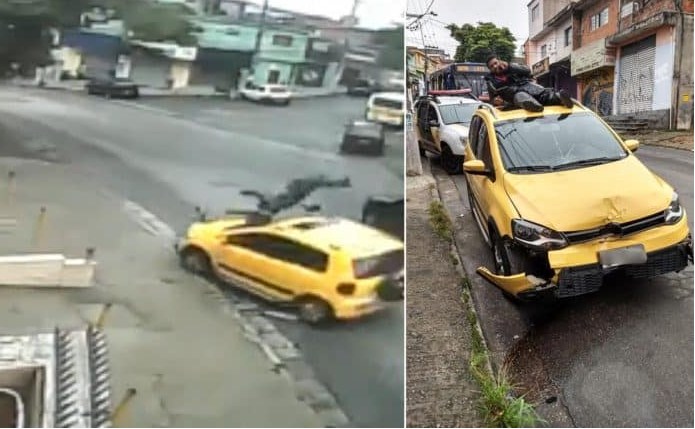 بالفيديو .. مصاب يتصل بالإسعاف فوق