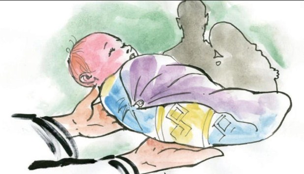 العثور على طفل لقيط في المفرق