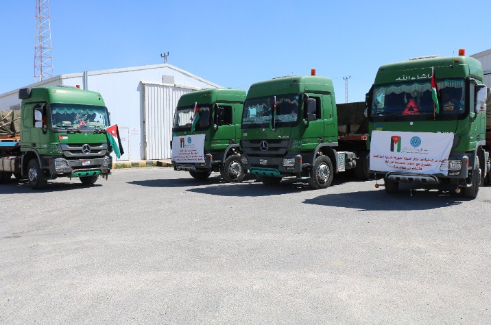 قافلة مساعدات الى غزة