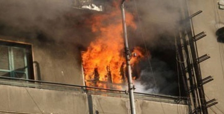 إصابة طفلة اثر حريق غرفة في