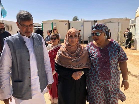 توكل كرمان تزور الزعتري