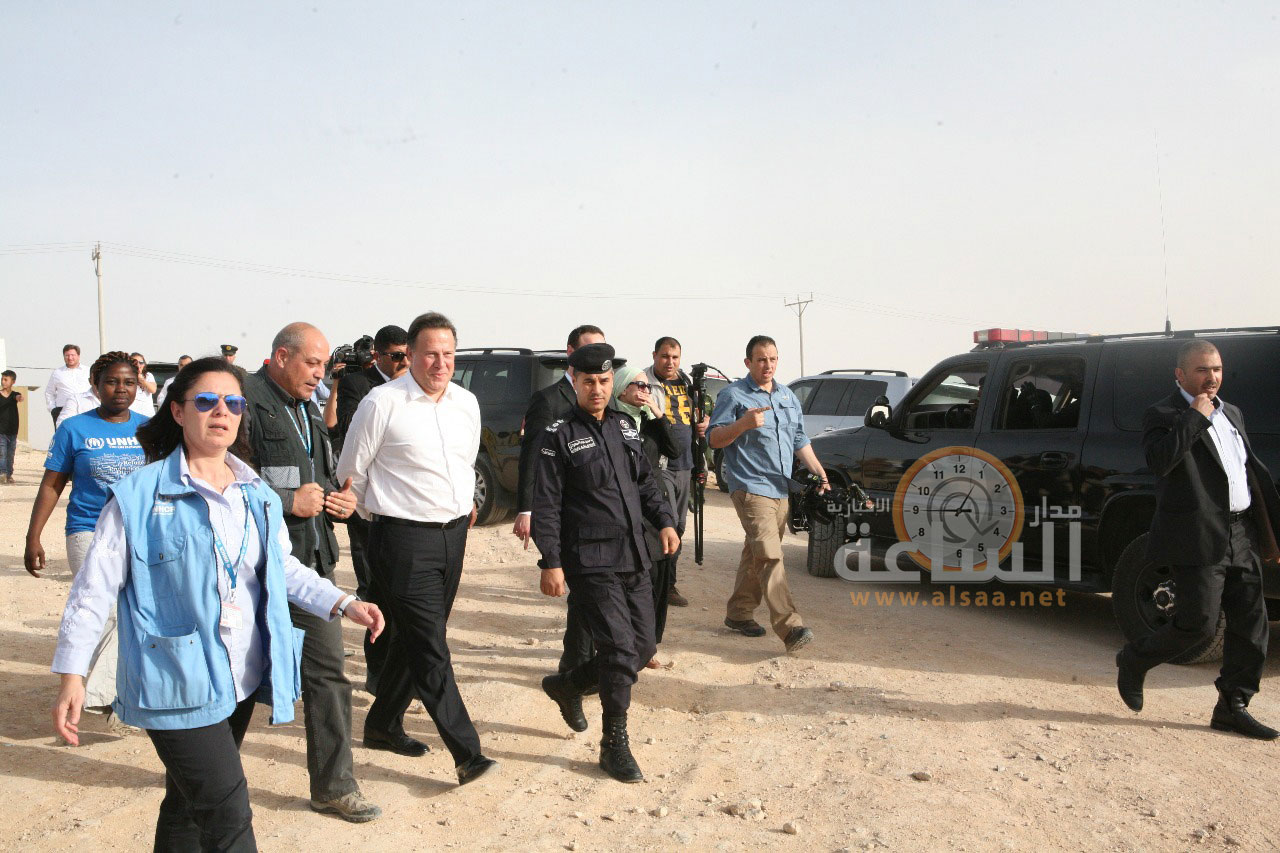 رئيس بنما في الزعتري (صور)