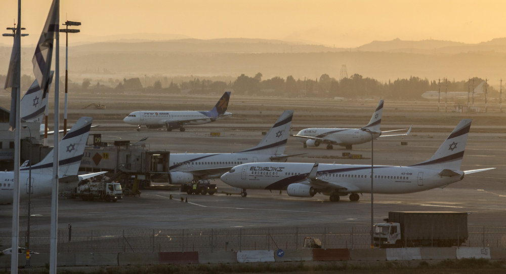 اصطدام طائرتين في مطار تل أبيب