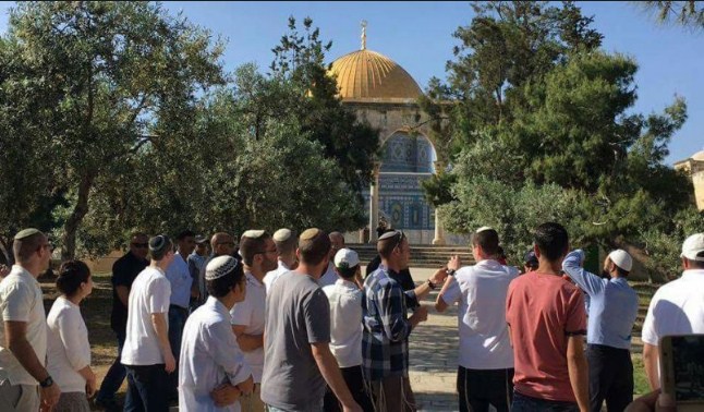 مئات المستوطنين يقتحمون الأقصى