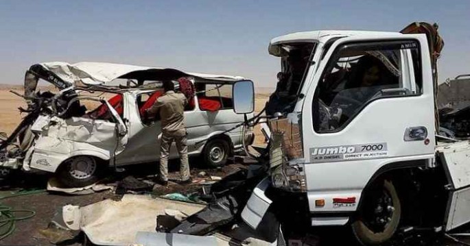 20 قتيلا ومصابان في حادث تصادم