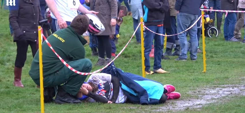 تتعرض لإصابات خطيرة في مسابقة حمل