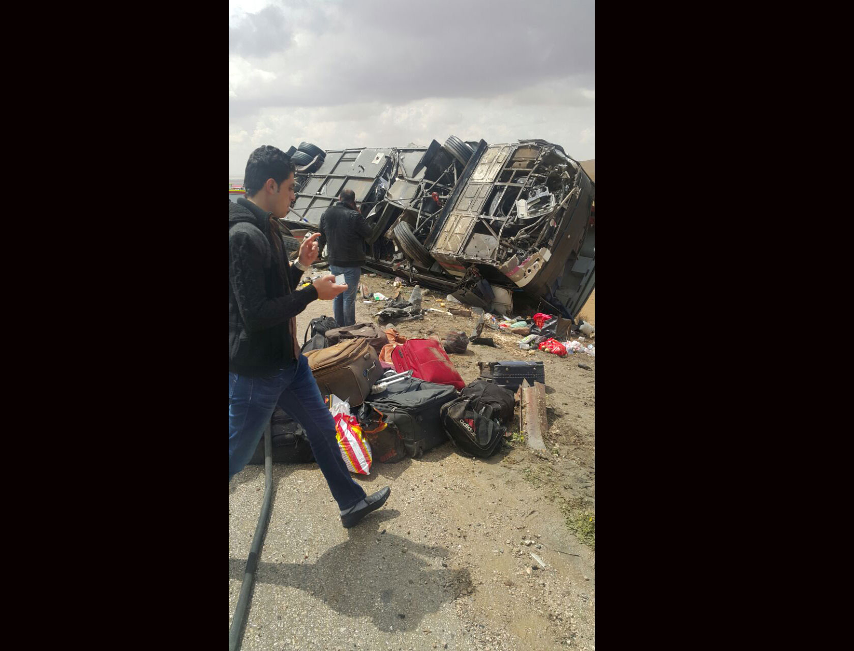 وفاة و37 اصابة بتدهور حافلة معتمرين