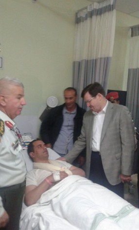 الشياب يعود مصابي حادث اتوستراد «المفرق