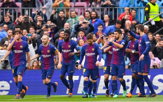 برشلونة يهزم فالنسيا و يكتب تاريخ