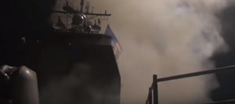 «البنتاغون» ينشر فيديو لحظات إطلاق الصواريخ