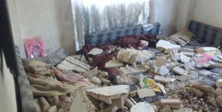 اصابتان بانهيار سقف منزل بالهاشمي الشمالي