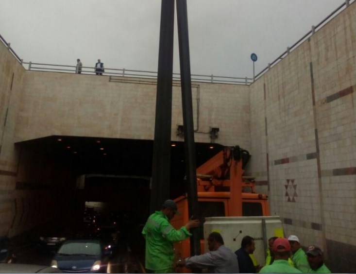 تحويل حركة السير بنفق الدوار الرابع