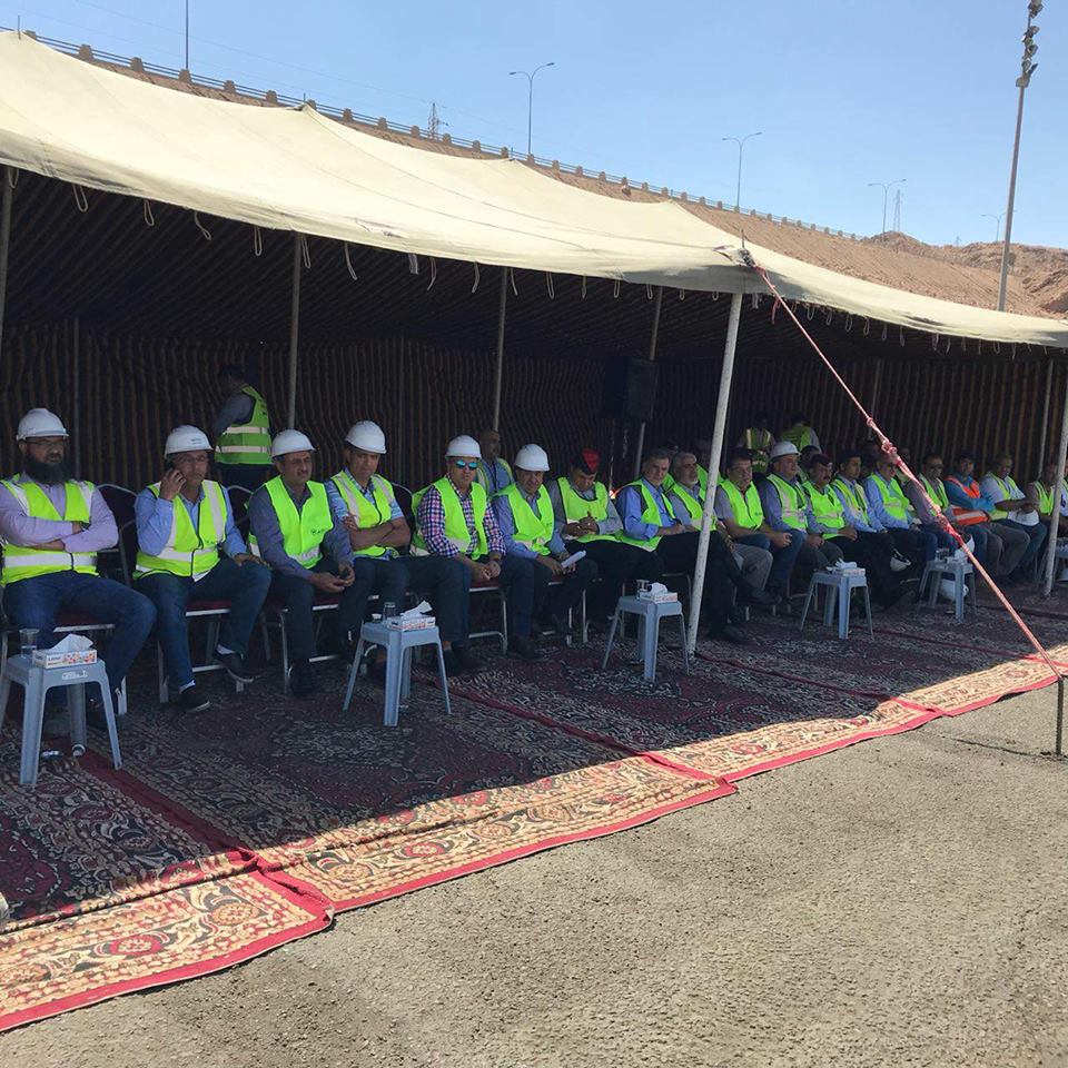 العقبة تمرين حي لتسرب ماده البرومين