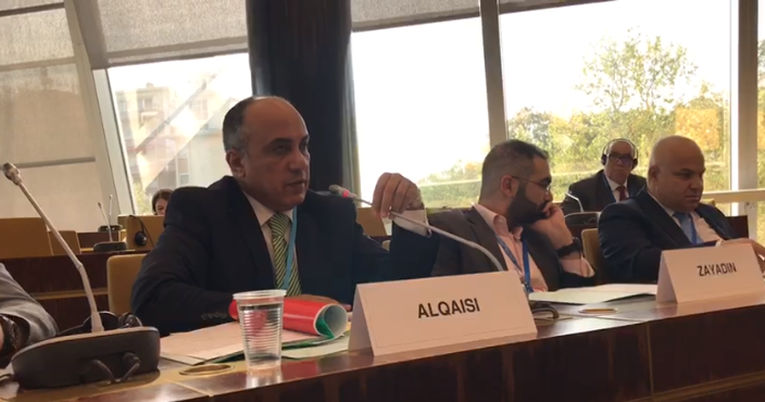 النائب القيسي يلقي كلمة الأردن في