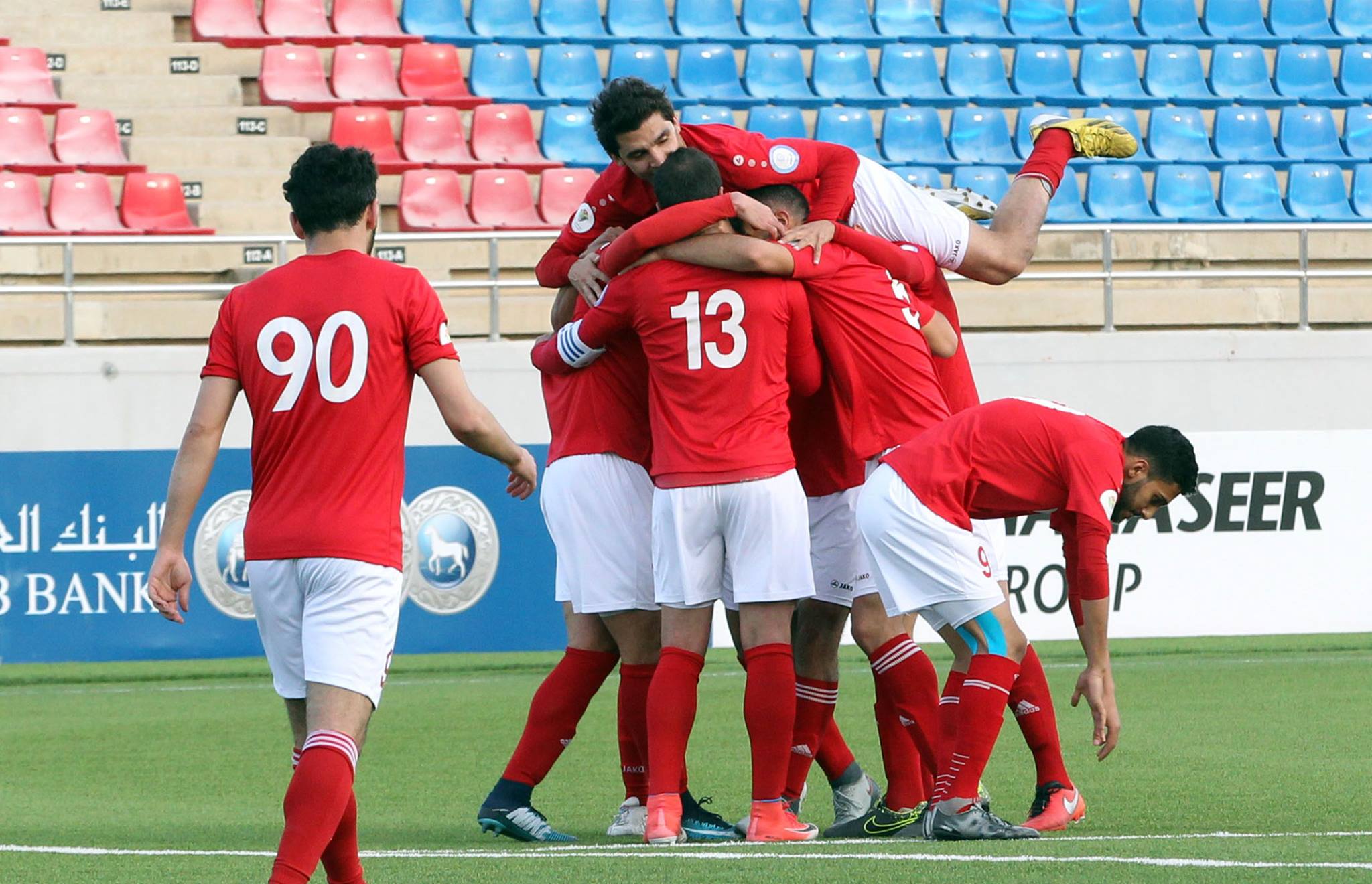 الجزيرة يغرق اليرموك برباعية وينتزع الوصافة