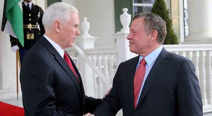 الملك بأول لقاء مع إدارة ترامب: