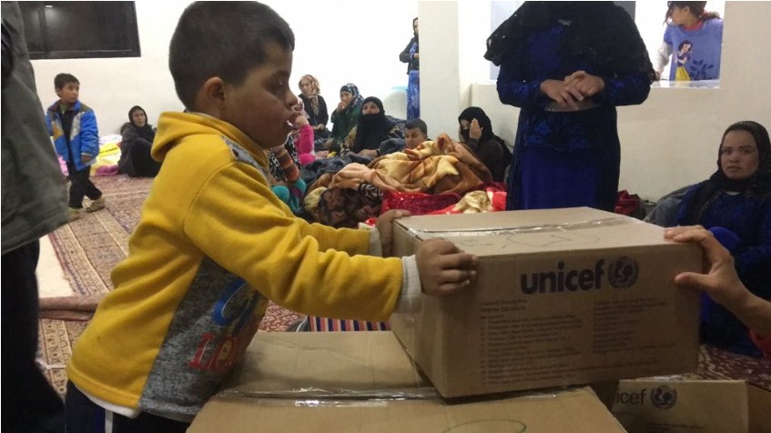 مساعدات من جمعية المركز الاسلامي للمتضرري