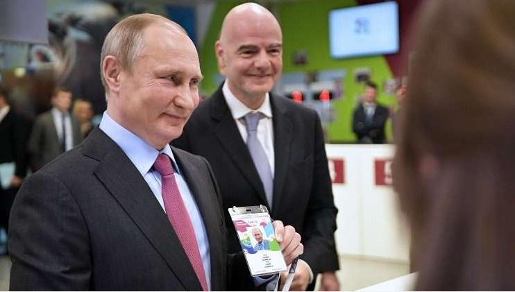 بوتين يحضر المباراة الافتتاحية لمونديال 2018