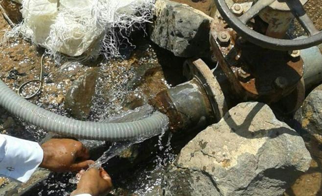اعتداء على شبكة المياه في القويسمة