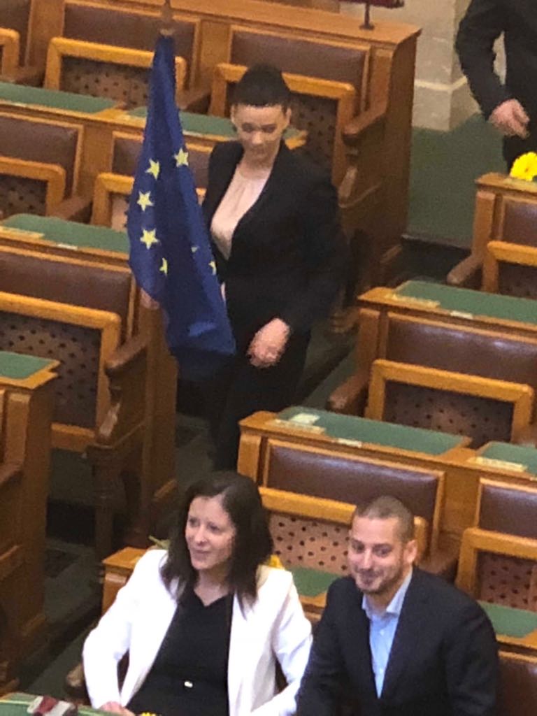 أعضاء البرلمان الهنغاري الجديد يؤدون القسم