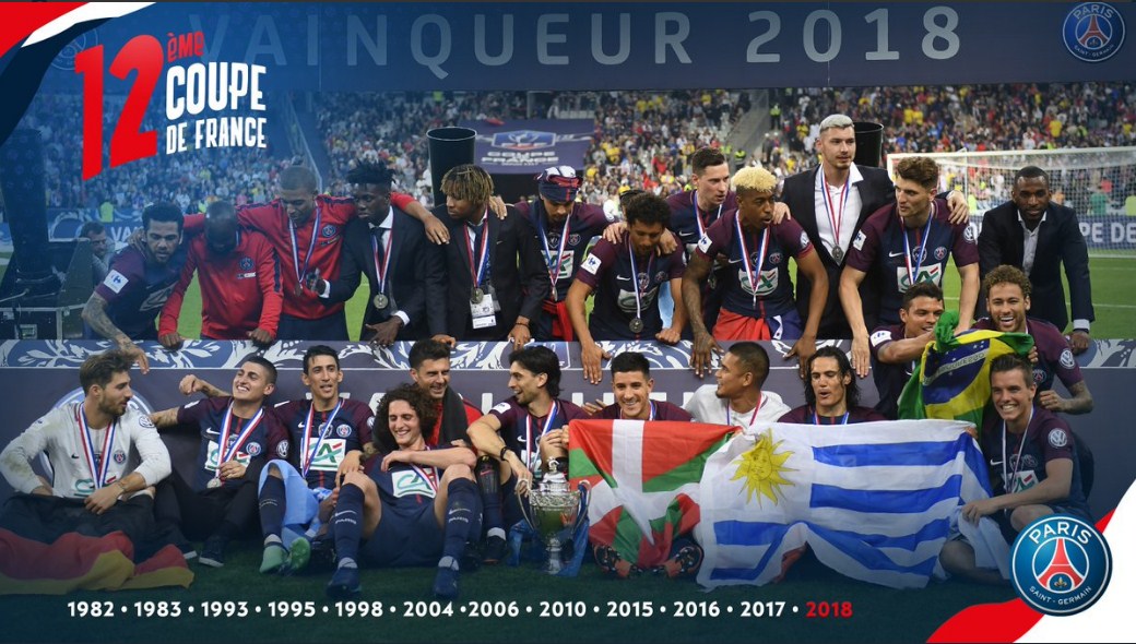 سان جيرمان يحرز لقب كأس فرنسا