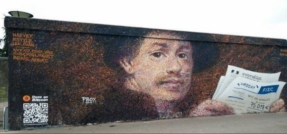 بالصور: فنان يلجأ إلى طريقة مبتكرة