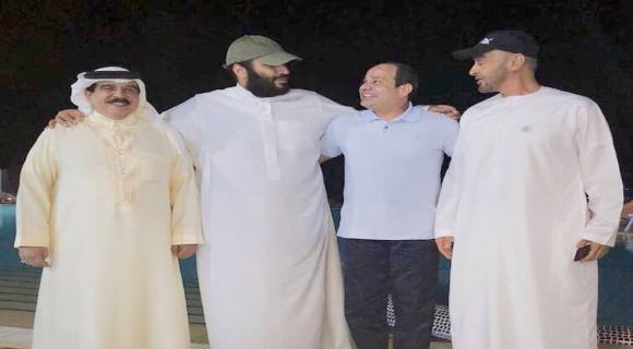 بن زايد وبن سلمان وحمد بن