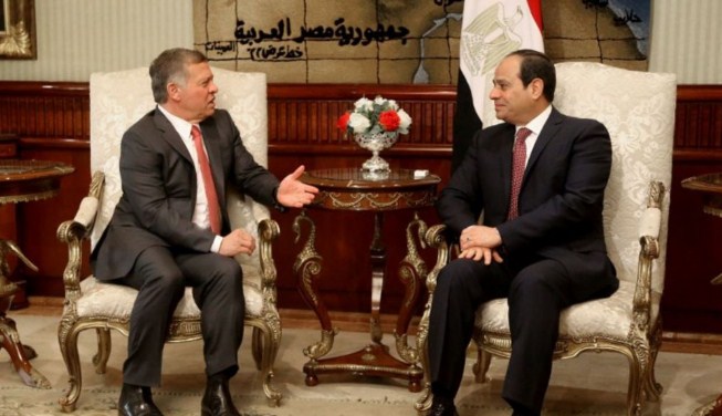 قمة الملك والسيسي تناولت الاوضاع على