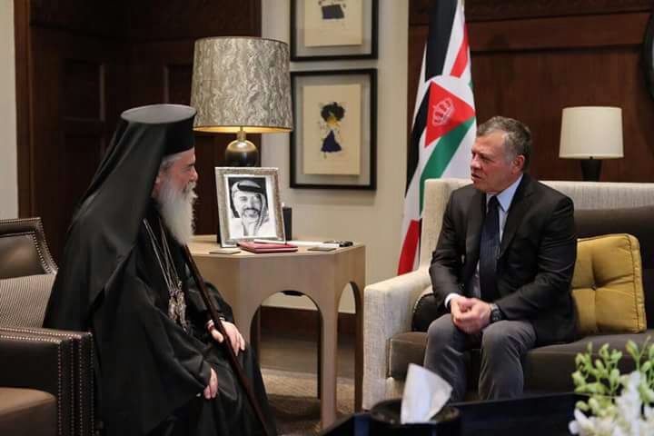 ثيوفيلوس الثالث يهنئ الاردن بعيد الاستقلال