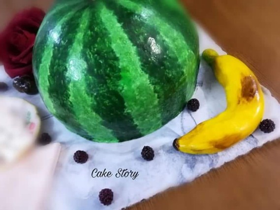 قالب حلوى أردني بشكل وجبة سحور