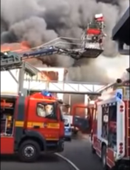 حريق في أكبر مدينة ملاهي بألمانيا