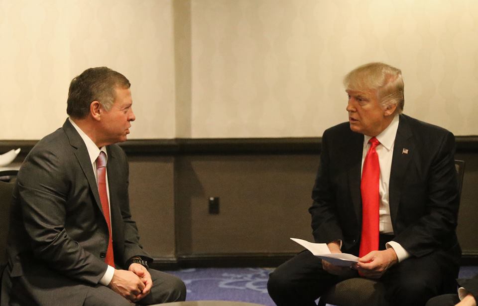 ترامب يلتقي الملك في واشنطن