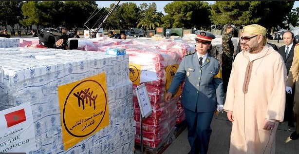 محمد السادس يشرف على إرسال المساعدات