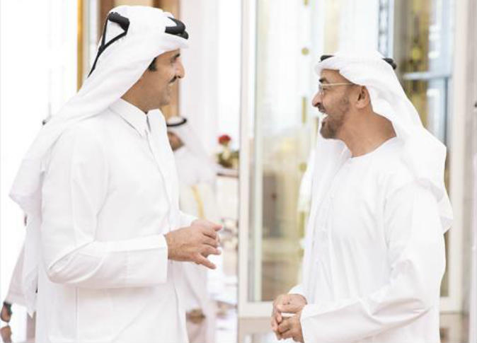 أمير قطر وولي عهد أبوظبي يبحثان