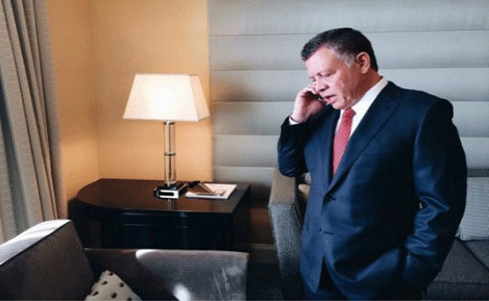 الملك يتلقى اتصالا هاتفيا من الرئيس