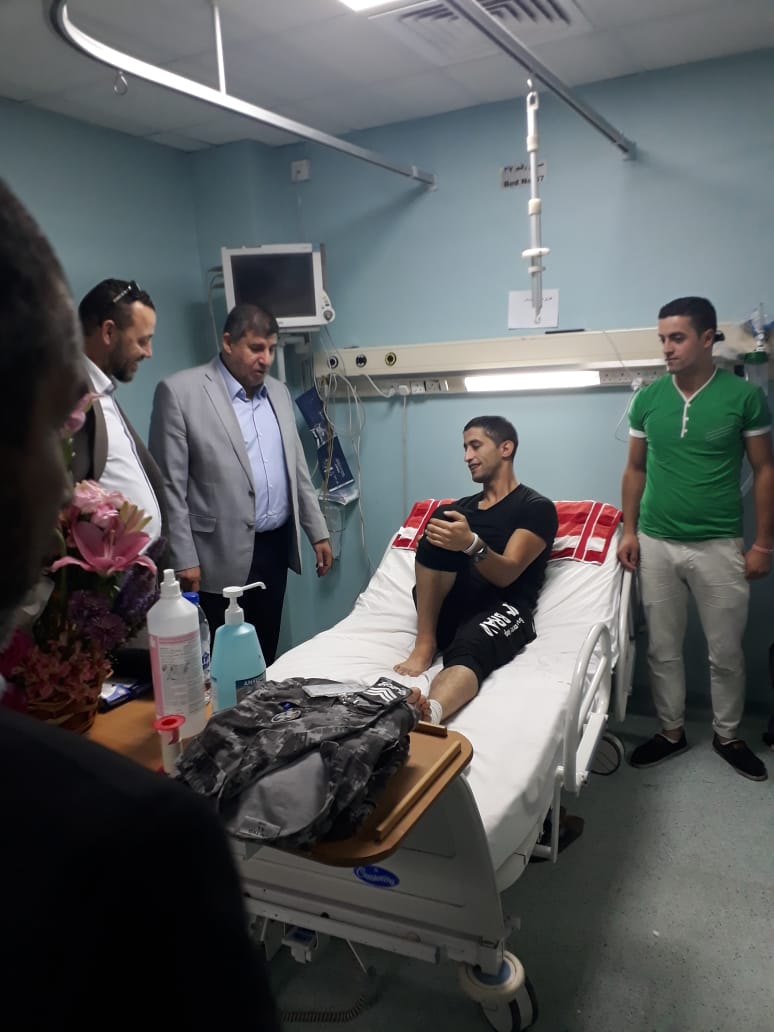 فلسطين النيابية تزور مصابي الامن والدرك