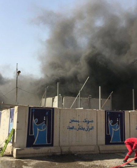 الجبوري: حريق مخازن المفوضية في بغداد
