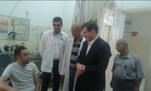 الشياب يتفقد مستشفى البشير أول أيام