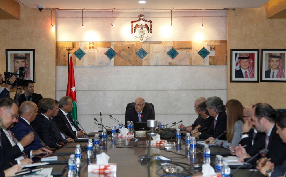 المعشر يلتقي وفد رجال الاعمال المرافق