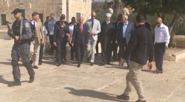 الامير وليم يزور الاقصى