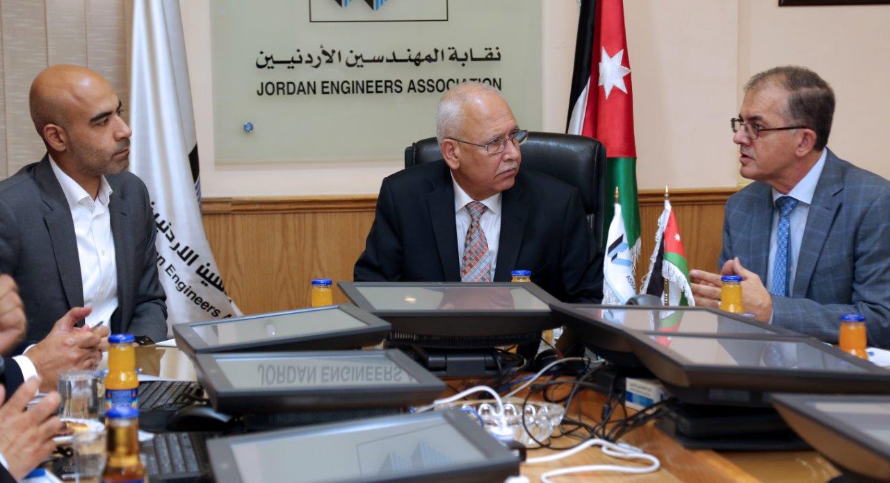 نقيب المهندسين يلتقي فهد الجاسم الرئيس