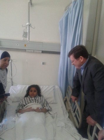 الشياب يطمئن على مصابي انهيار «مبنى