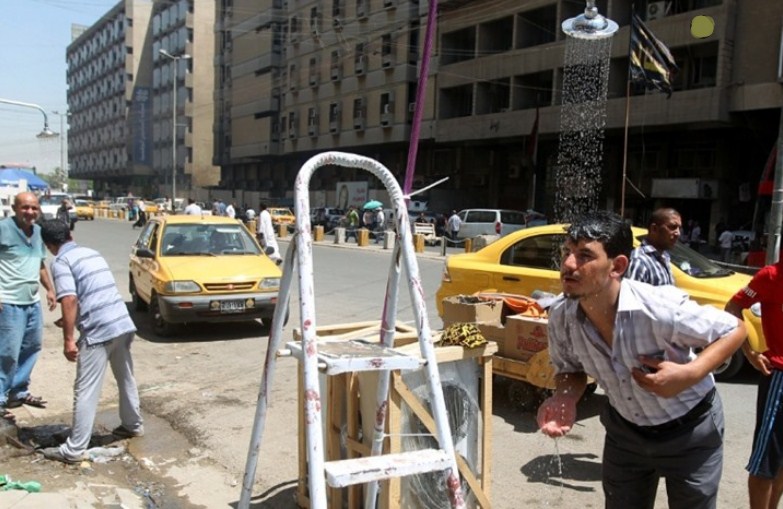 حي عراقي يسجل أعلى درجات الحرارة