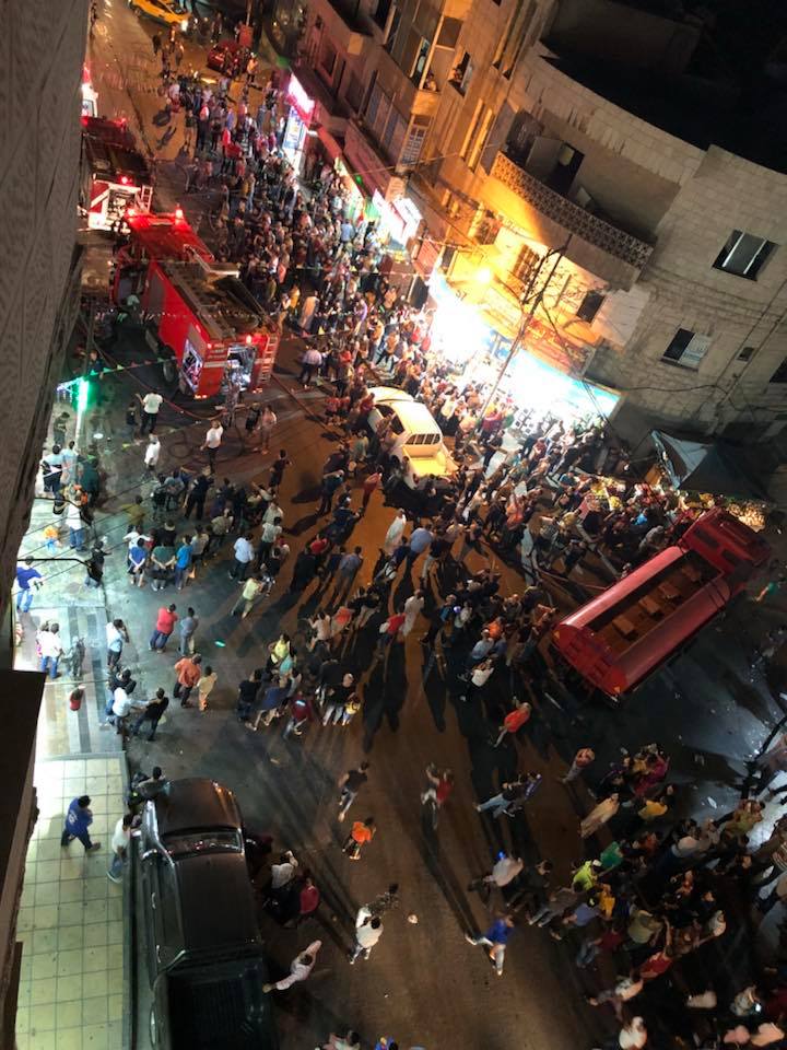 حريق مخبز في جبل النزهة