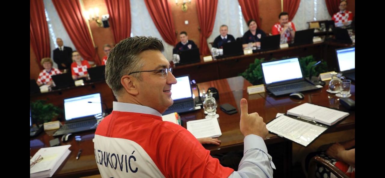 الفريق الوزاري الكرواتي يرتدي لباس منتخب