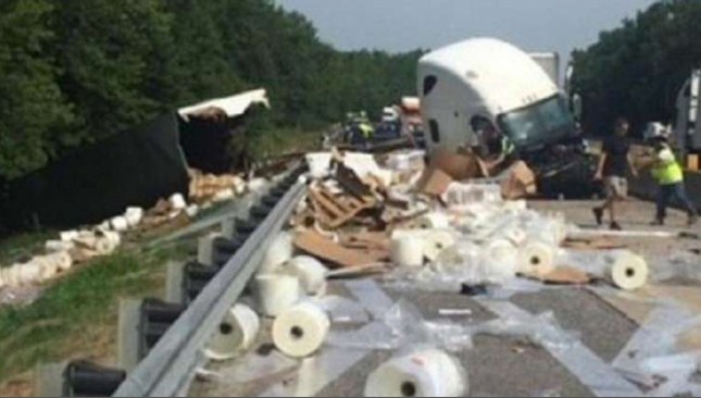 ذبابة «تقلب» شاحنة