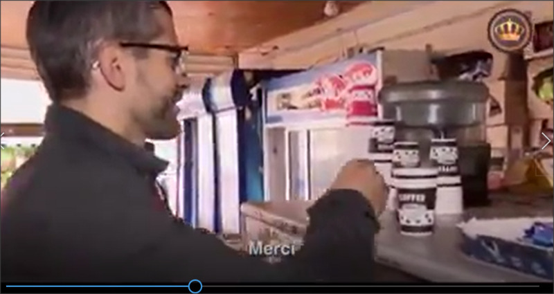 السفير الفرنسي يفاجئ بائع القهوة الخوالدة