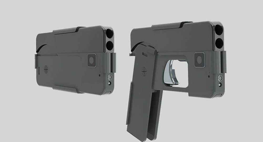 مسدس أمريكي في هيئة هاتف محمول