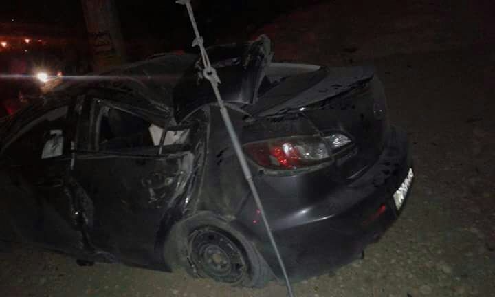 3 اصابات بتدهور مركبة في الكتة