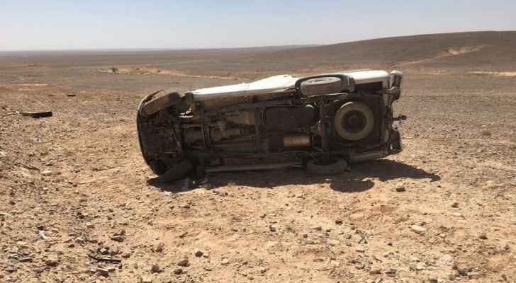 5 إصابات بحادث تدهور على طريق